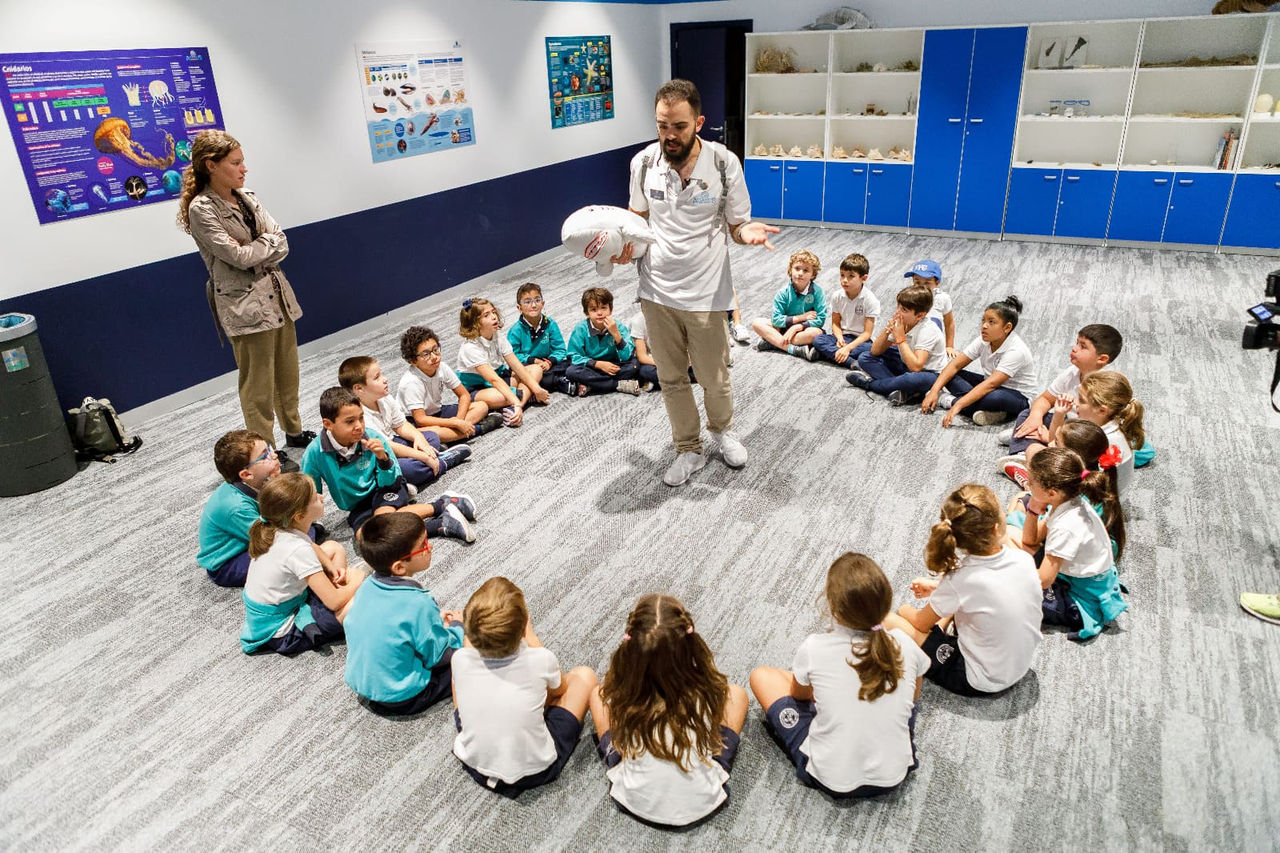  El programa educativo para colegios e institutos de este acuario acerca el conocimiento de las especies marinas y sus ecosistemas a través de un recorrido práctico en un entorno digital e interactivo 